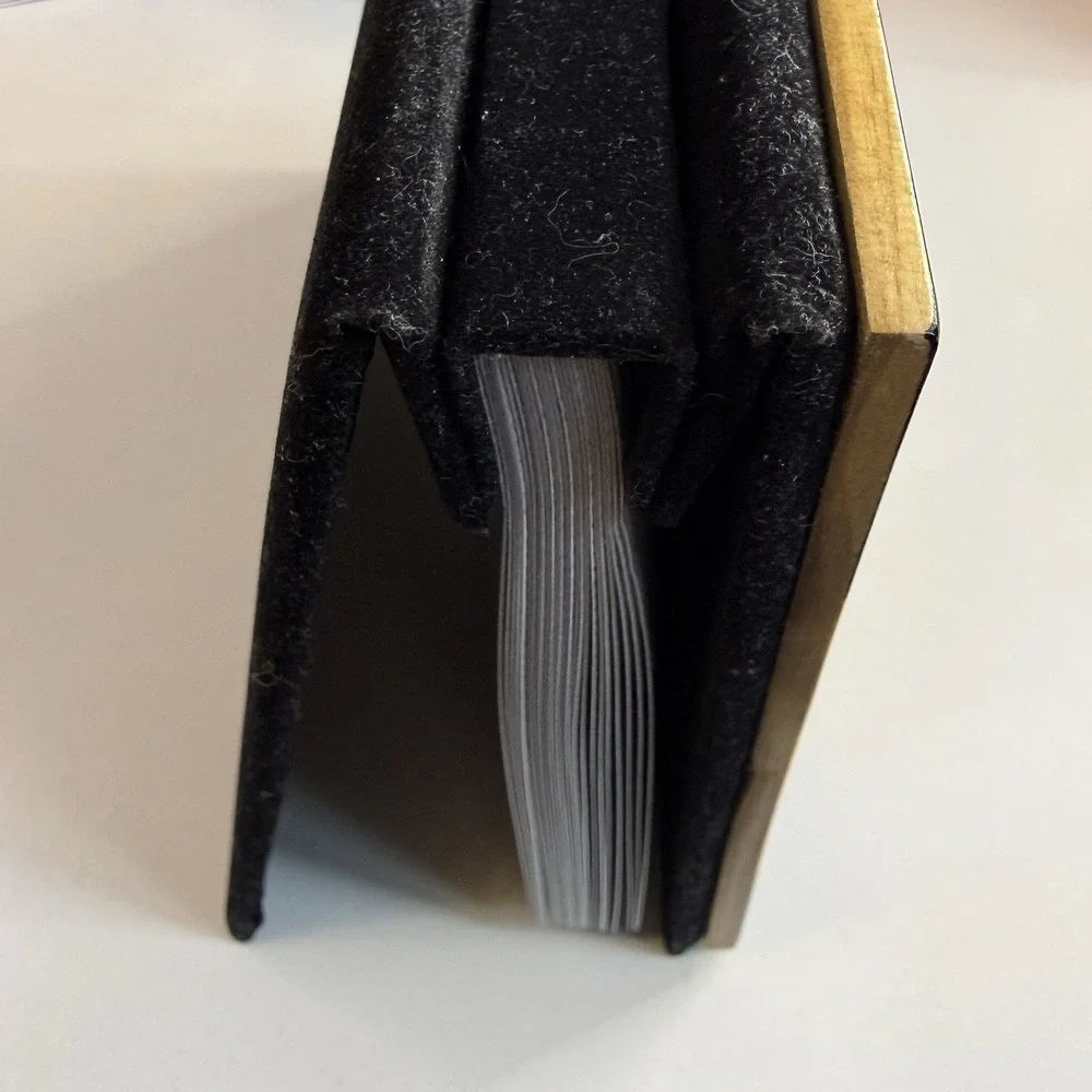 Unengraved Maple &‎ Rosewood Wood Photo Album Blank 4x6 Slip-In Pocket Pages EUC